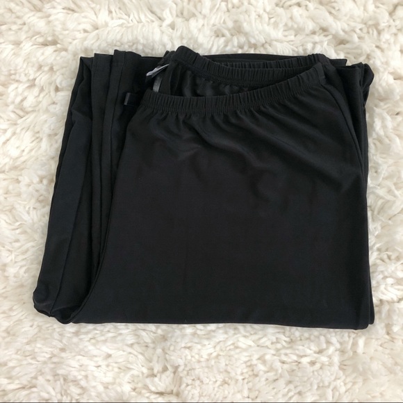 SOLDBisou Bisou Intimates BlackWideLeg PajamaPants - Picture 4 of 7